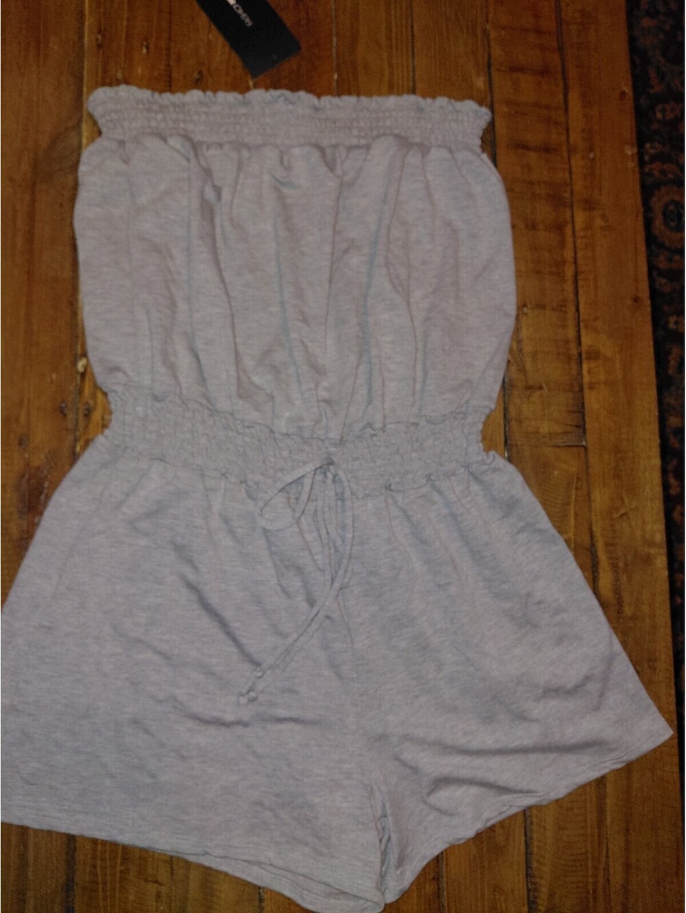Grey Summer Tube  romper Size L